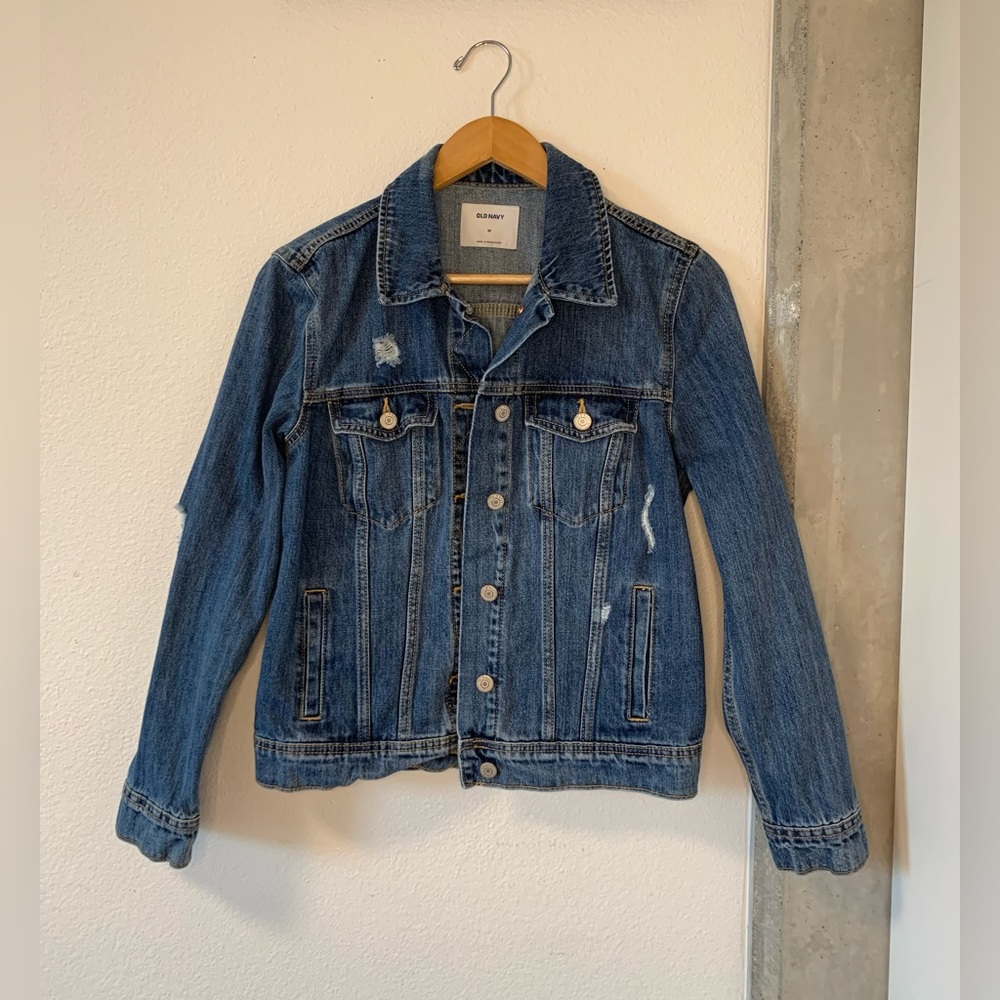 Distressed Jean jacket